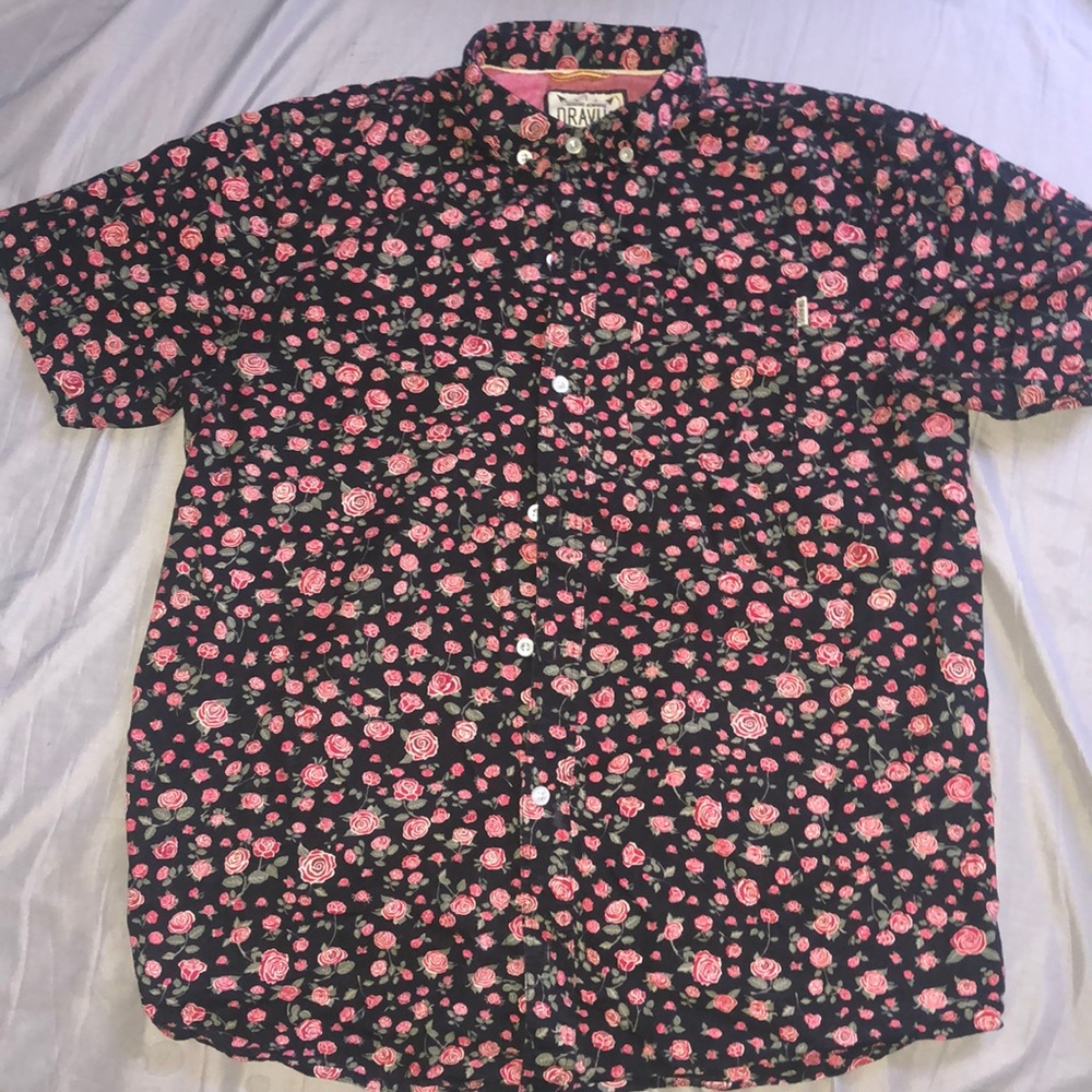 Zumiez Rose Button Up
